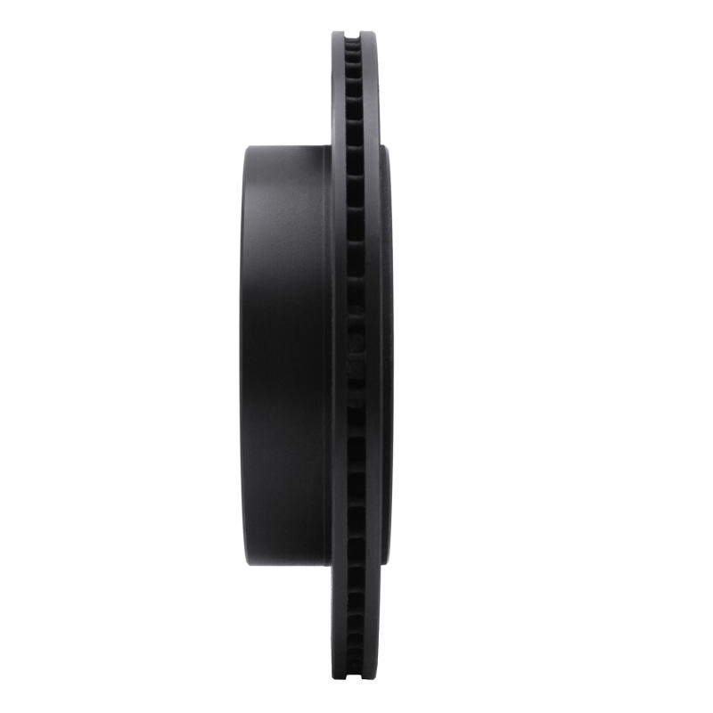 Land Rover LR2 Brake Rotor (1) - Rear Right - R1 Concepts - Drilled & Slotted - Black - `08-`12